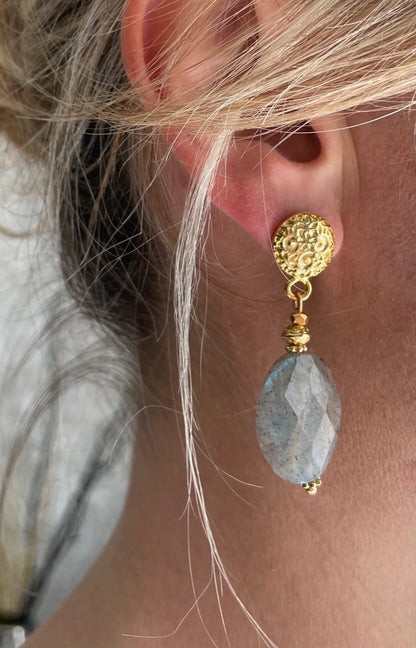 Boucles d'oreilles Diana en Labradorite