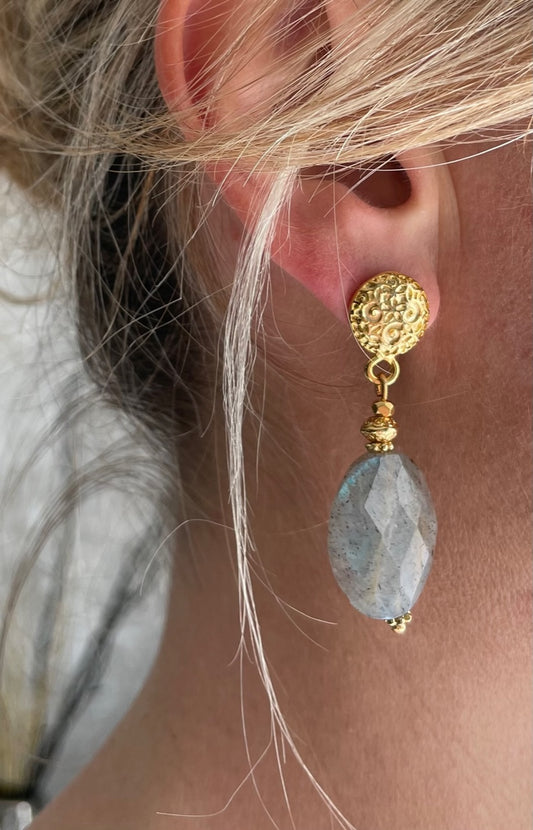 Boucles d'oreilles Diana en Labradorite