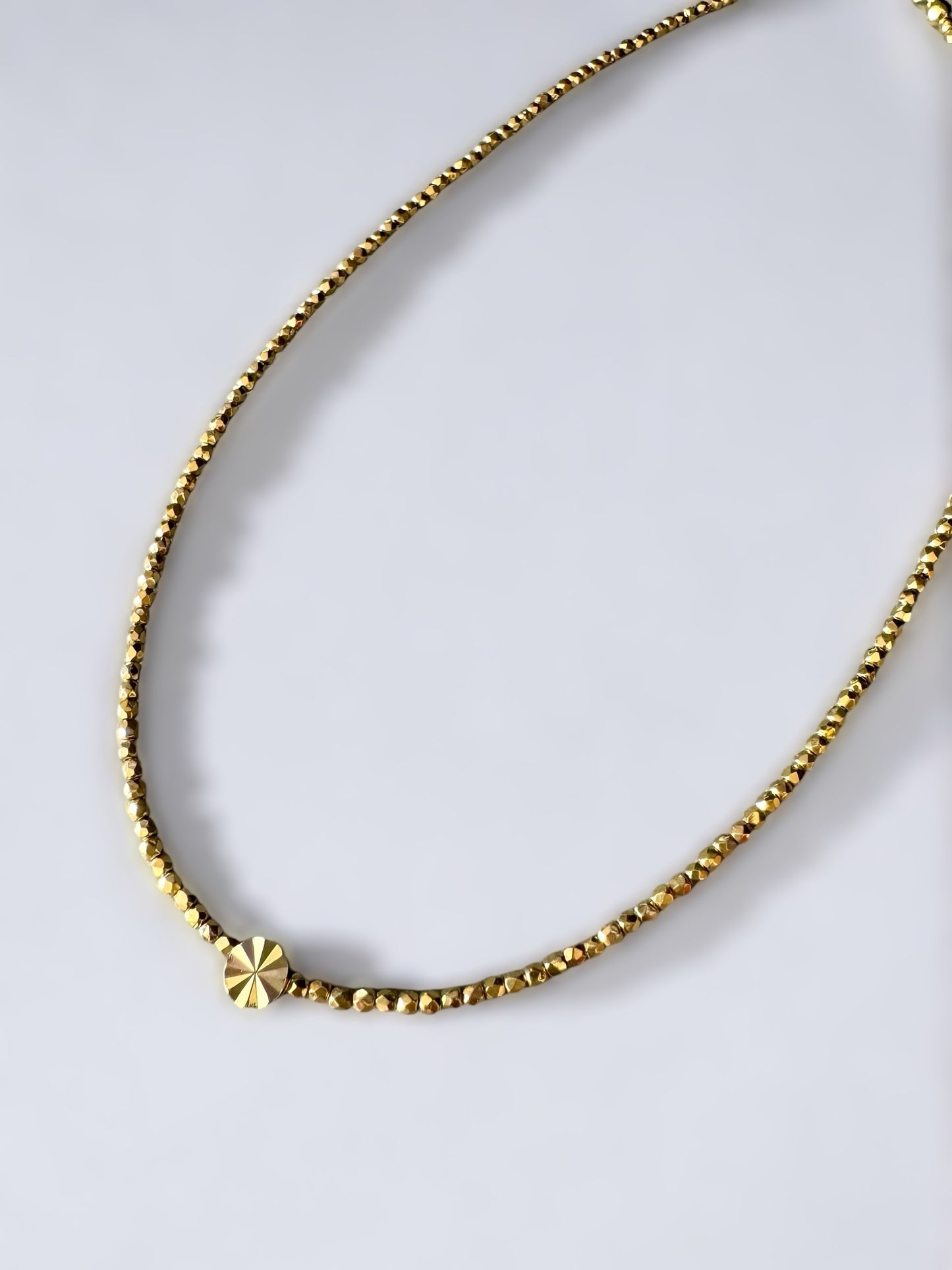 Collier Orphée palet strié