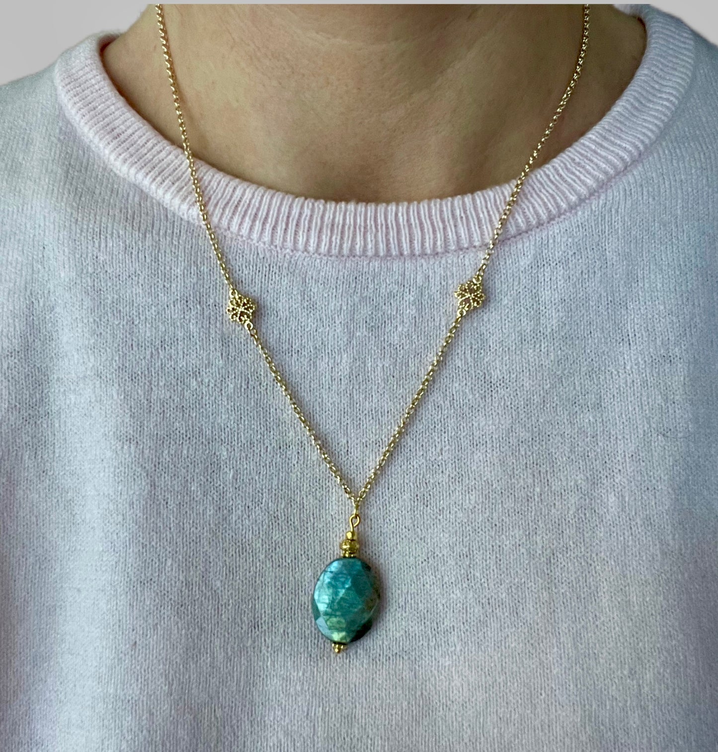 Collier Jaïpur en Labradorite