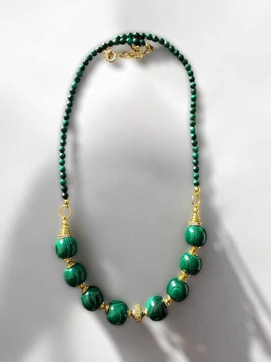 Collier Frida en Malachite