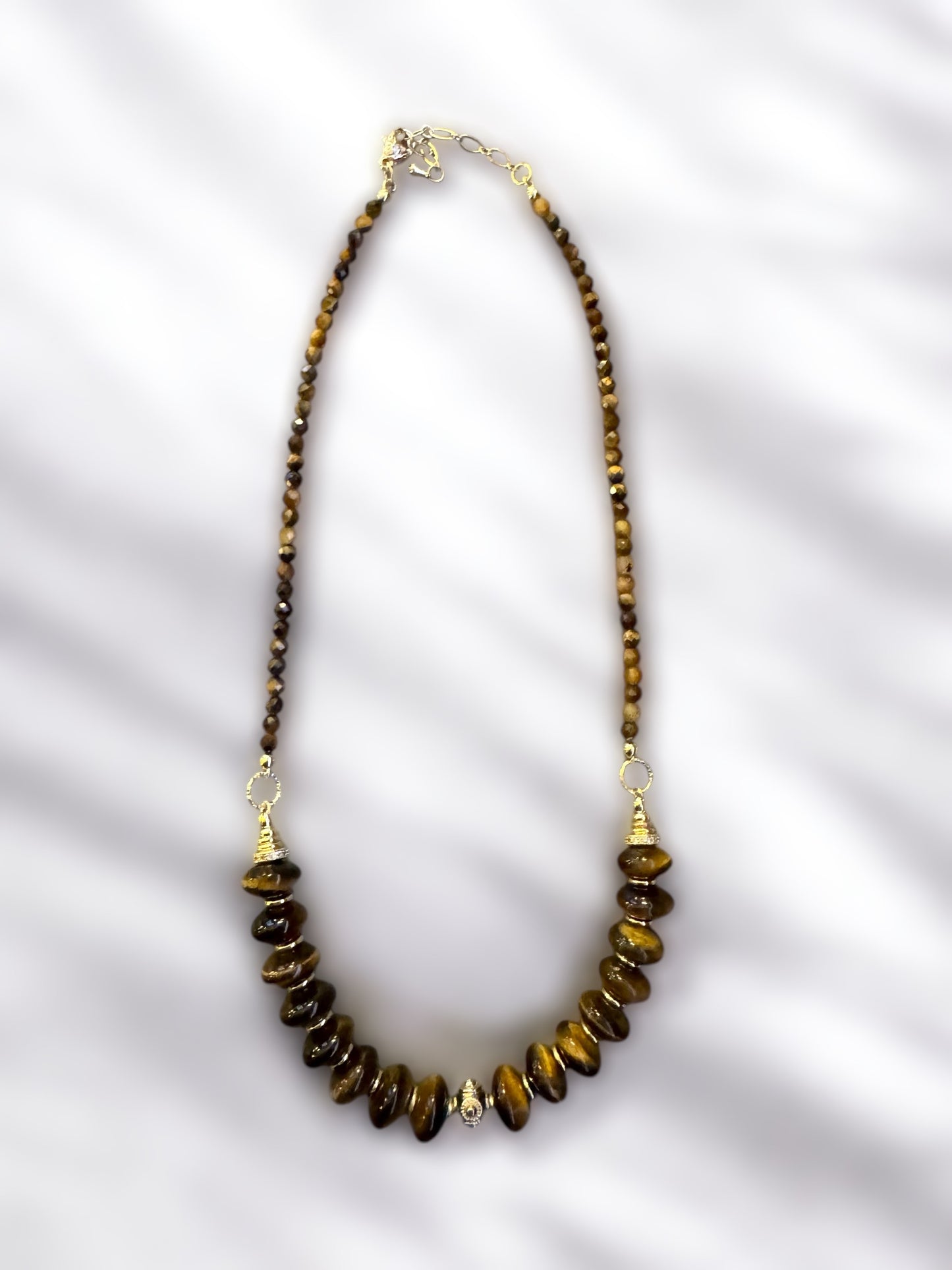 Collier Frida en Oeil de tigre