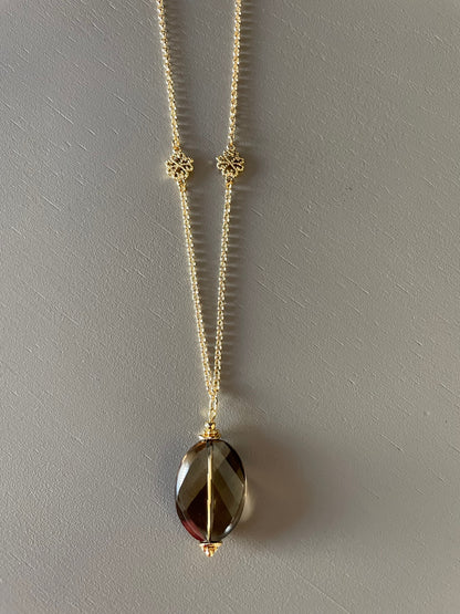 Collier Jaïpur en Quartz fumé