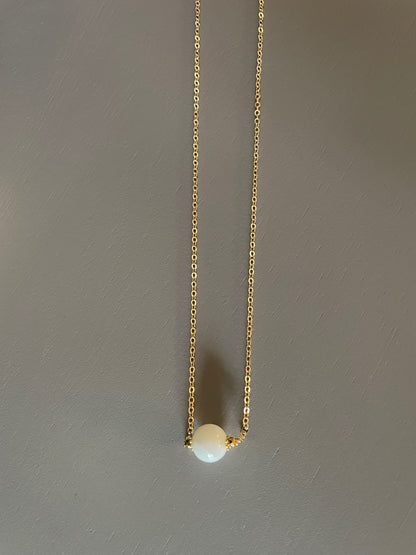 Collier Céleste en Nacre blanche