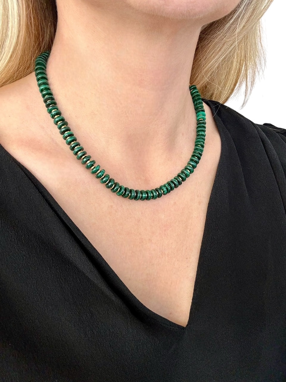 Collier Africa en Malachite