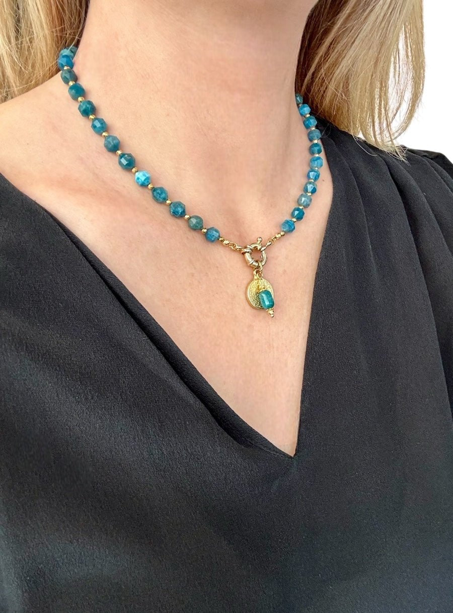 Collier Athena en Apatite