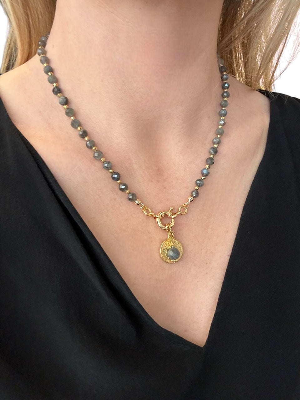 Collier Athena en Labradorite