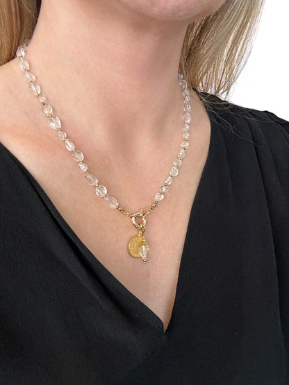 Collier Athena en Cristal de Roche