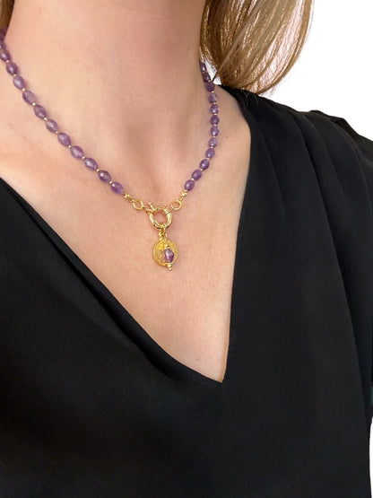 Collier Athena en Amethyste