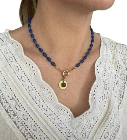 Collier Athena en Lapis Lazuli