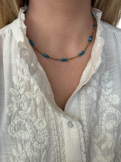 Collier Jasmine en Apatite