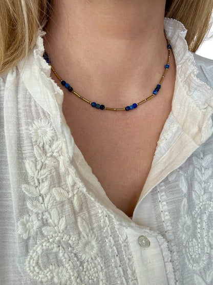 Collier Jasmine en Lapis lazuli