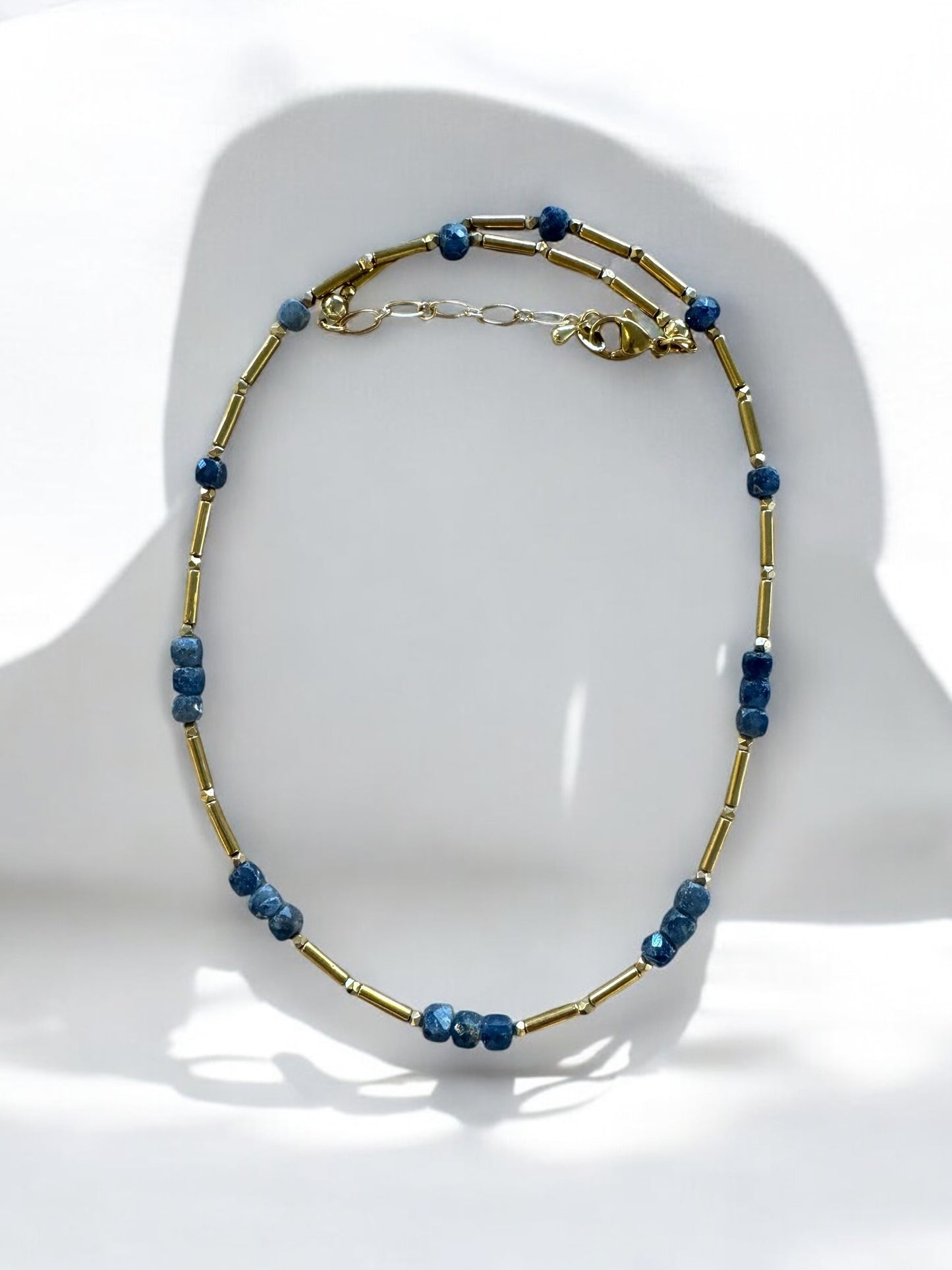 Collier Jasmine en Saphir bleu