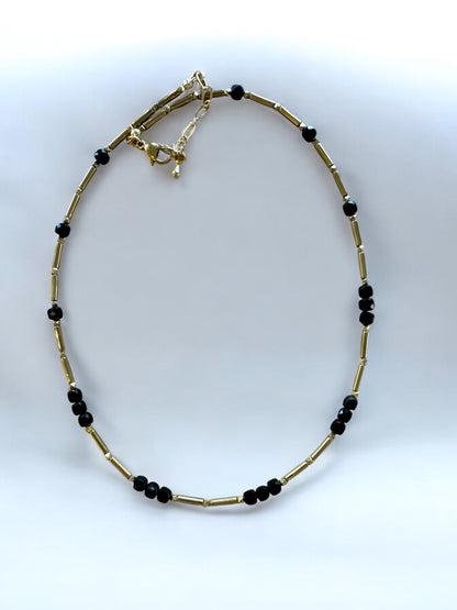 Collier Jasmine en Obsidienne