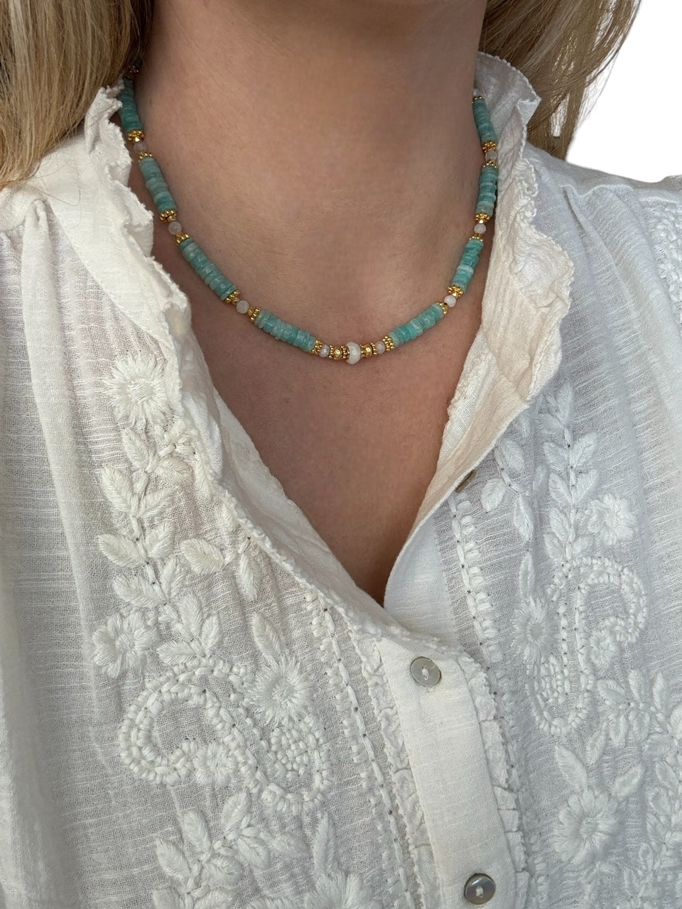 Collier Malibu en Amazonite