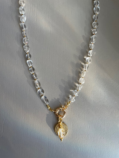 Collier Athena en Cristal de Roche