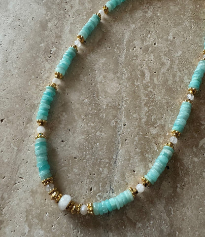 Collier Malibu en Amazonite