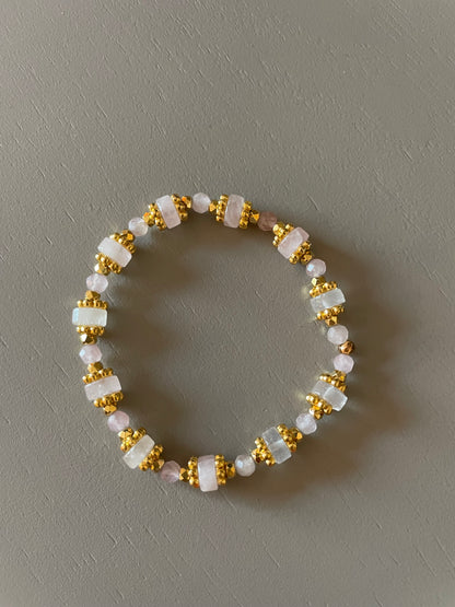 Bracelet Roma Quartz rose