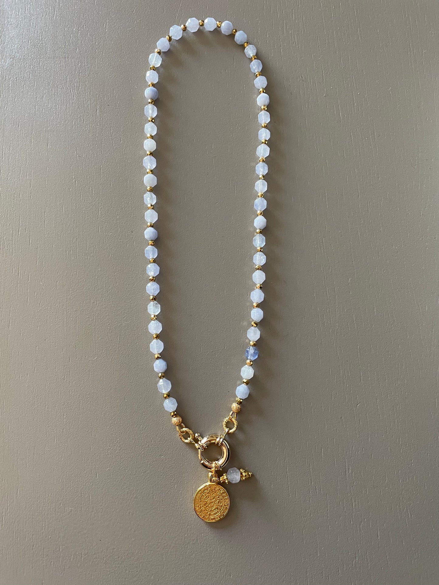 Collier Athena en Aigue marine