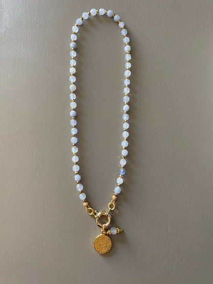 Collier Athena en Aigue marine