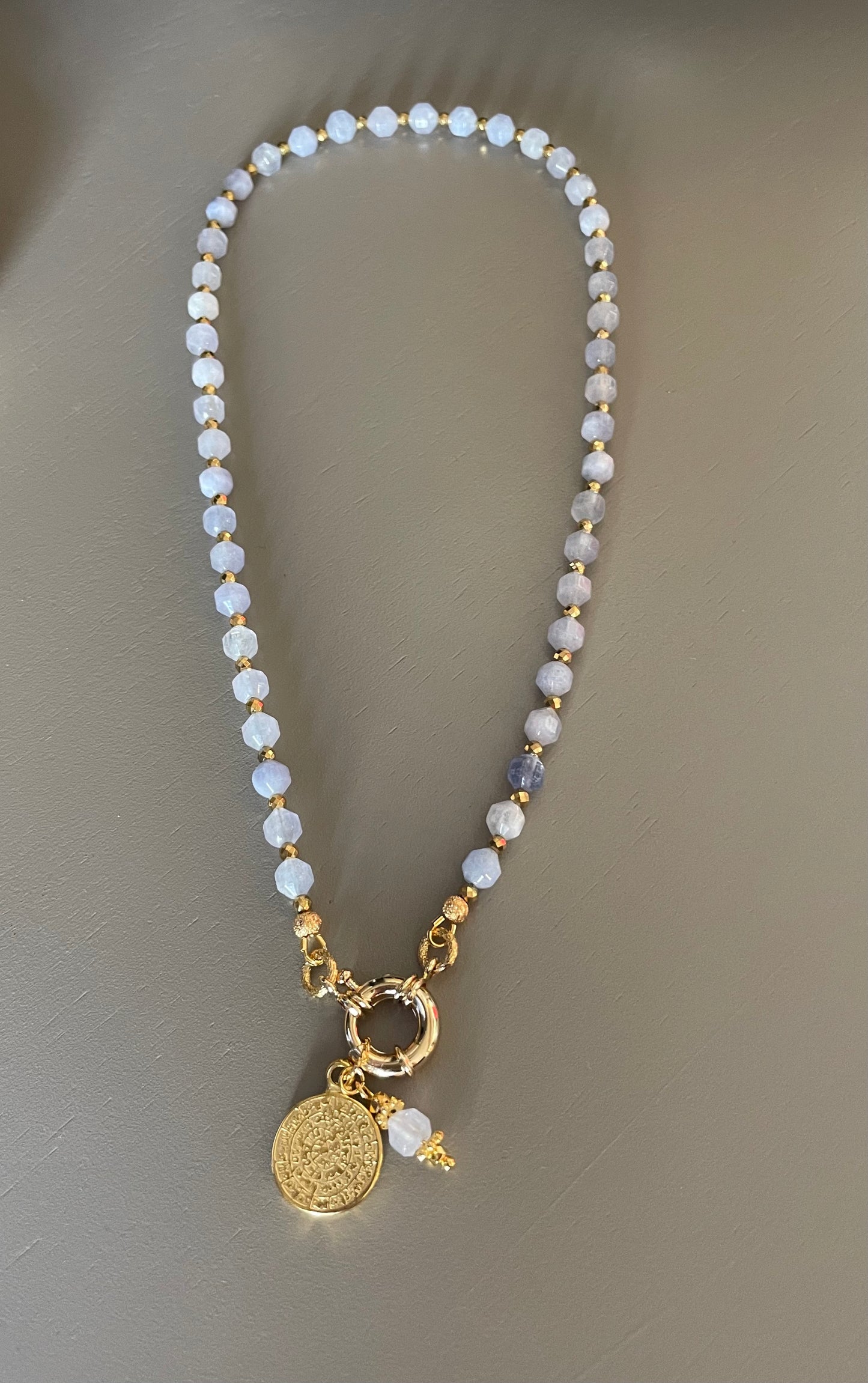 Collier Athena en Aigue marine