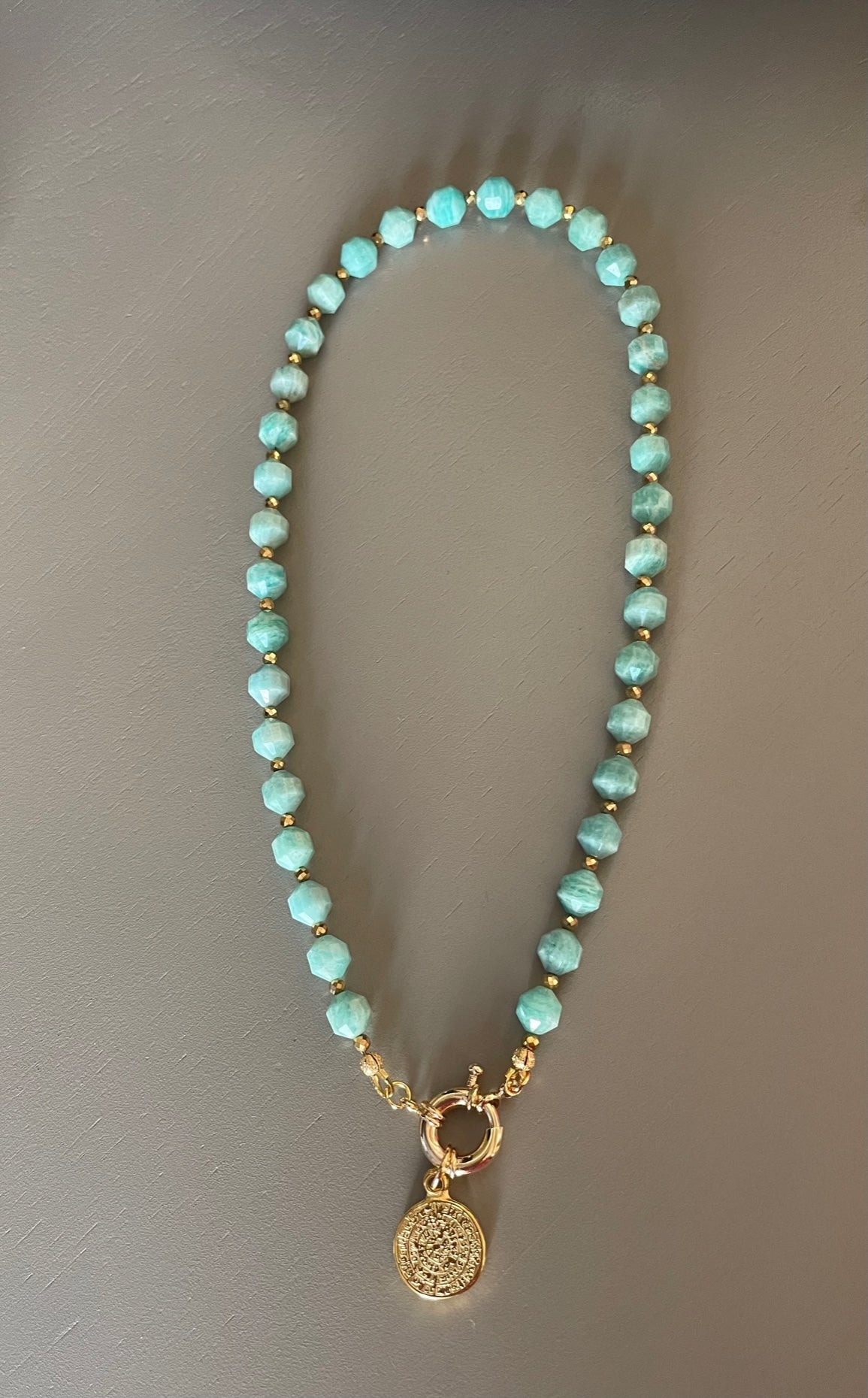 Collier Athena en Amazonite