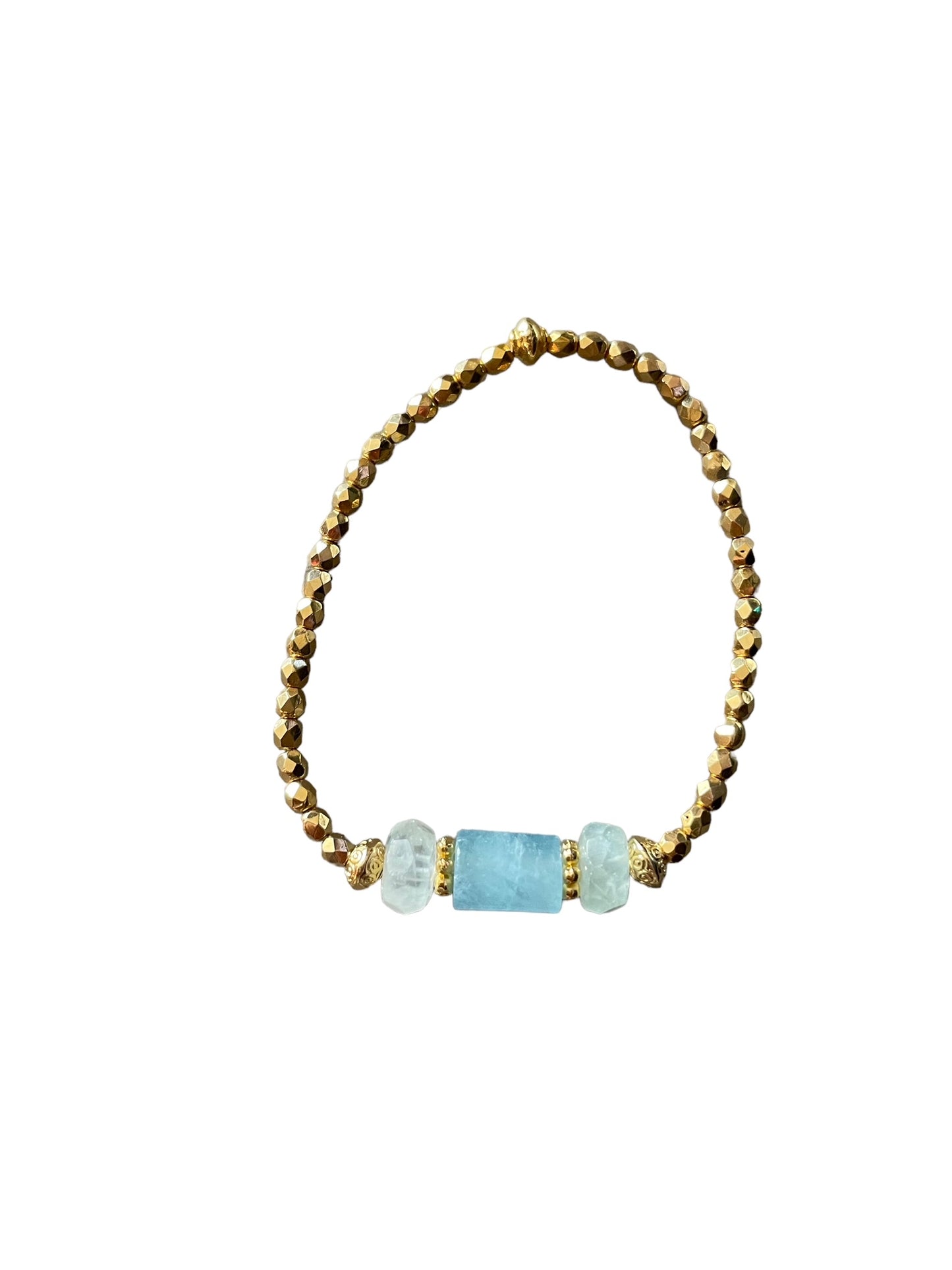 Bracelet Olympe en Aigue marine