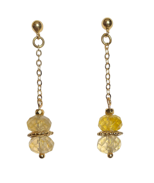 Boucles d'oreilles Louxor en Citrine