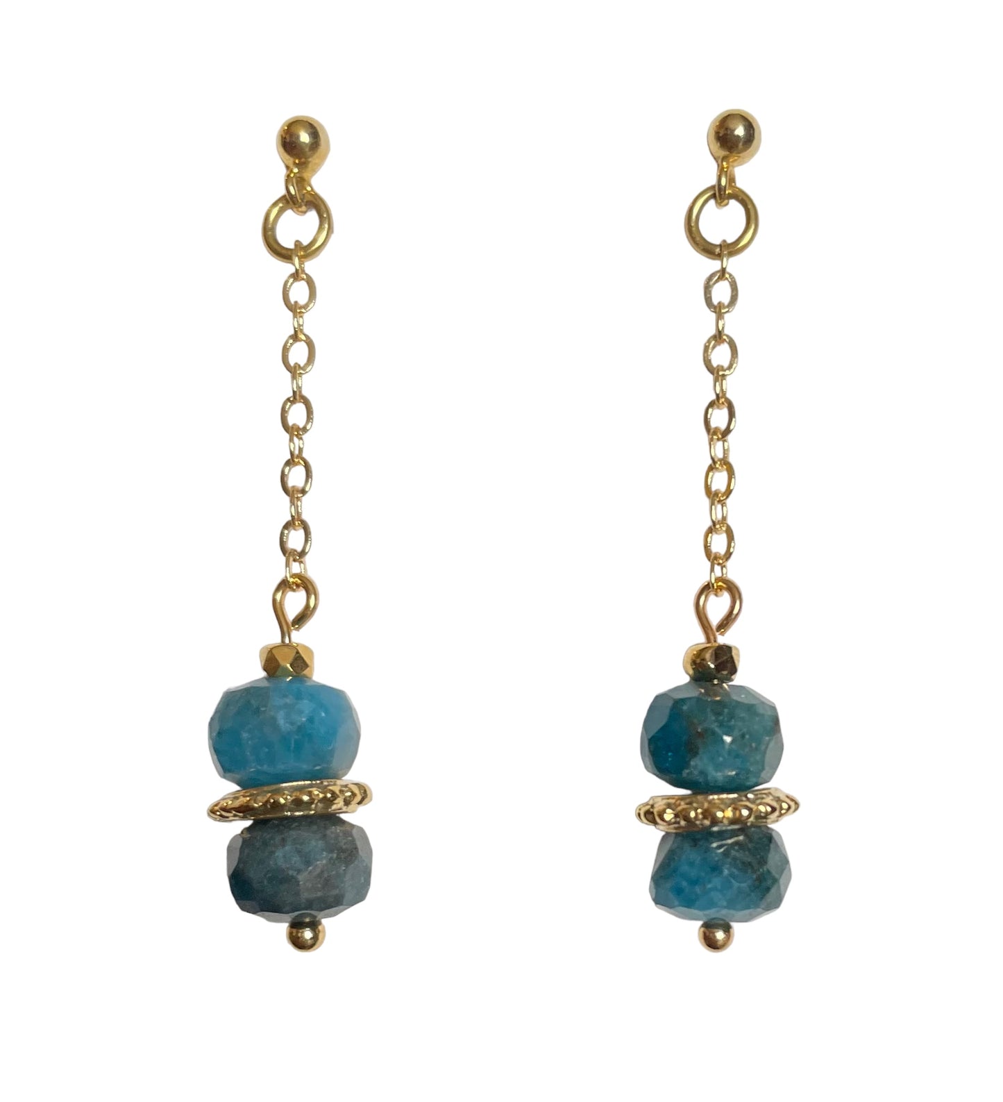 Boucles d'oreilles Louxor en Apatite