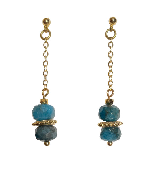 Boucles d'oreilles Louxor en Apatite