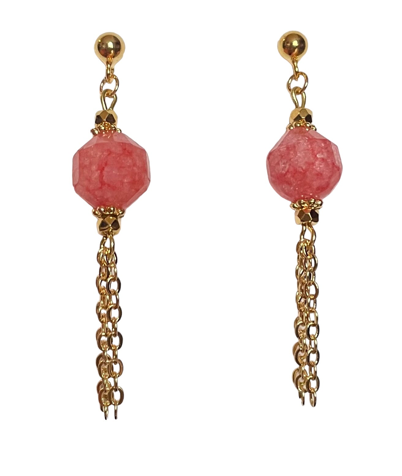 Boucles d'oreilles Bahia en Rhodocrosite