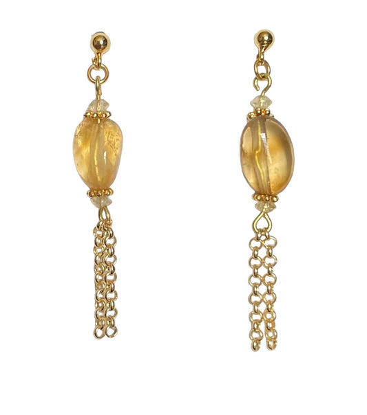 Boucles d'oreilles Bahia en Citrine