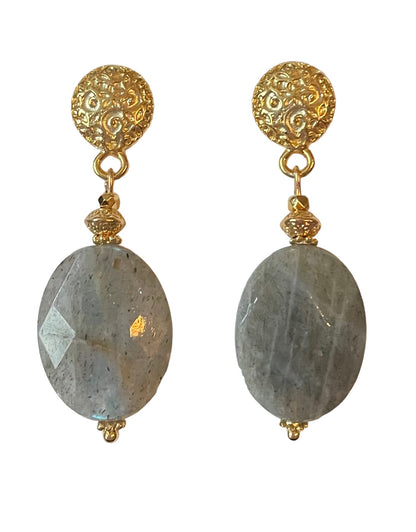 Boucles d'oreilles Diana en Labradorite