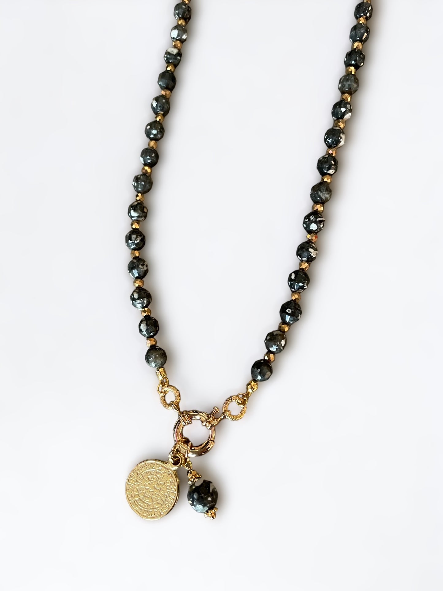 Collier Athena en Obsidienne mouchetée