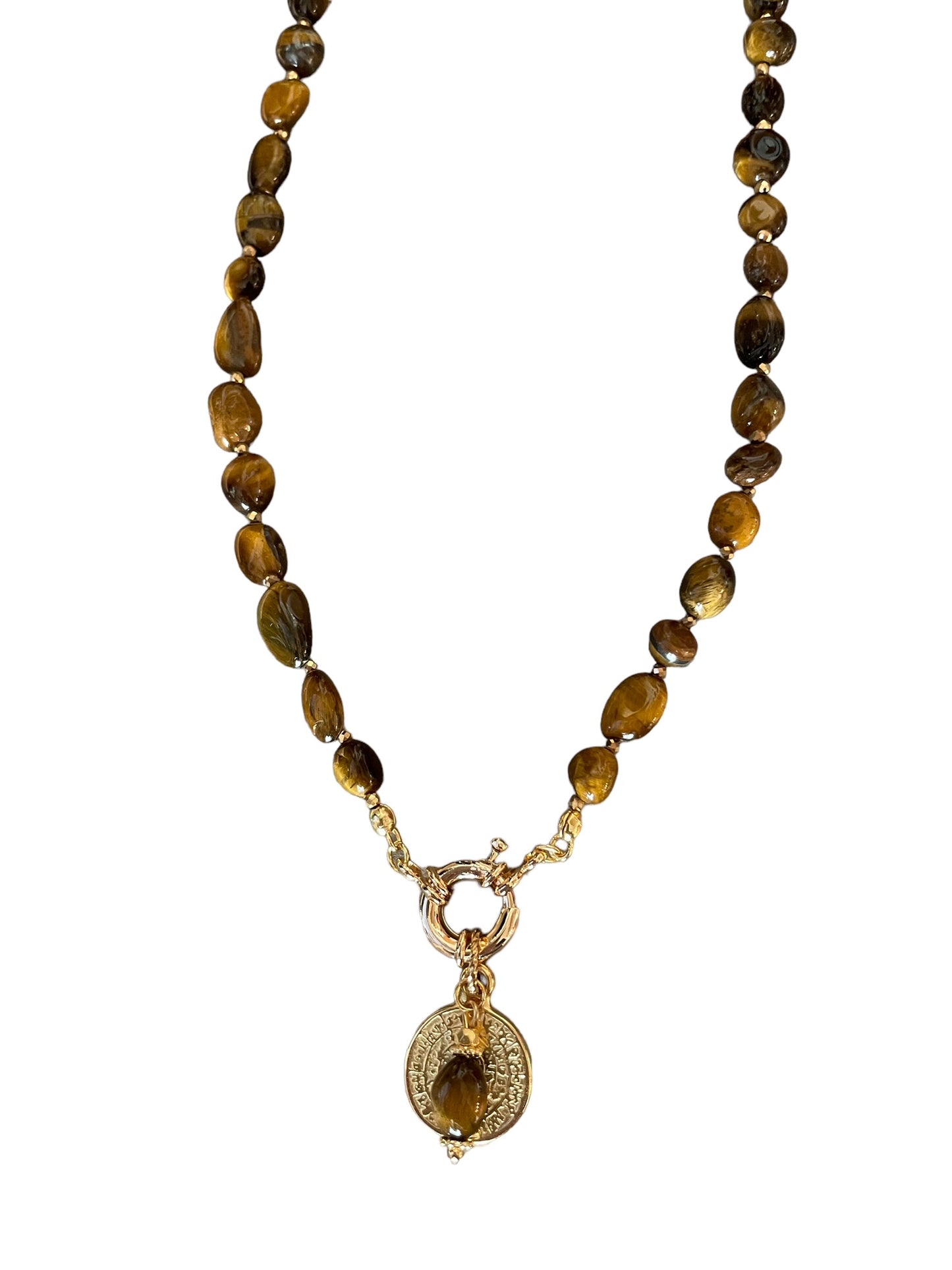 Collier Athena en Oeil de tigre