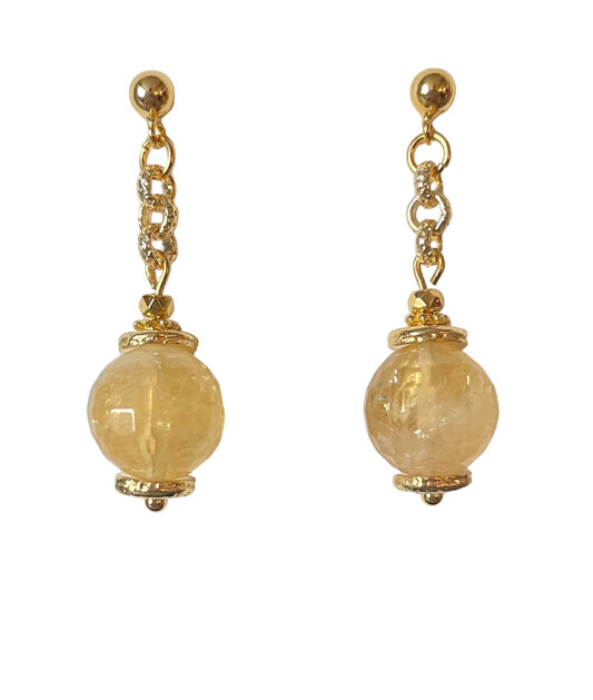 Boucles d'Oreilles Ipanema en Citrine