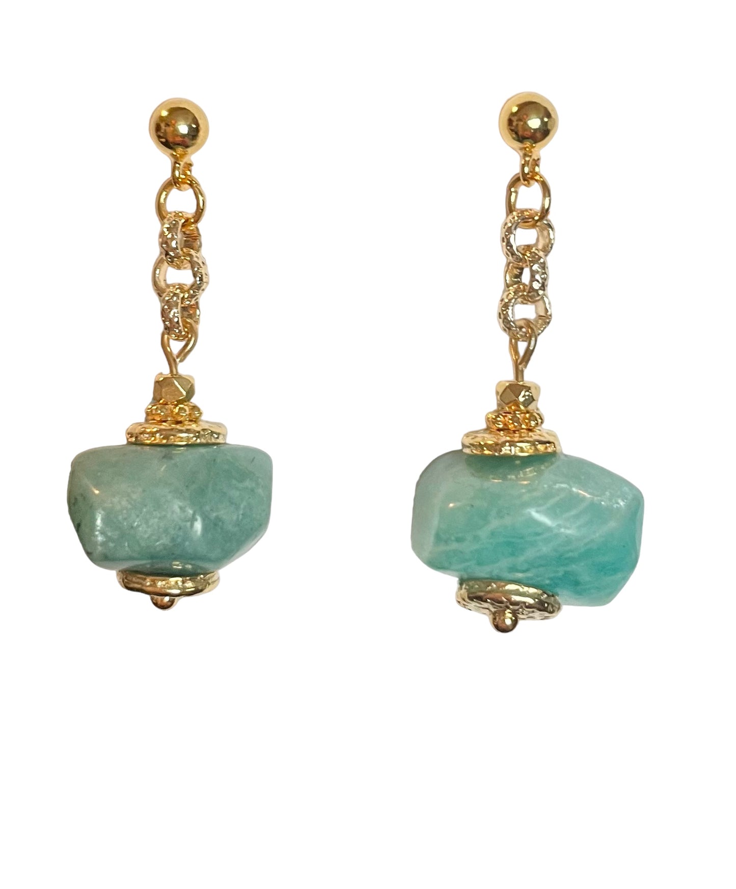 Boucles d'Oreilles Ipanema en Amazonite