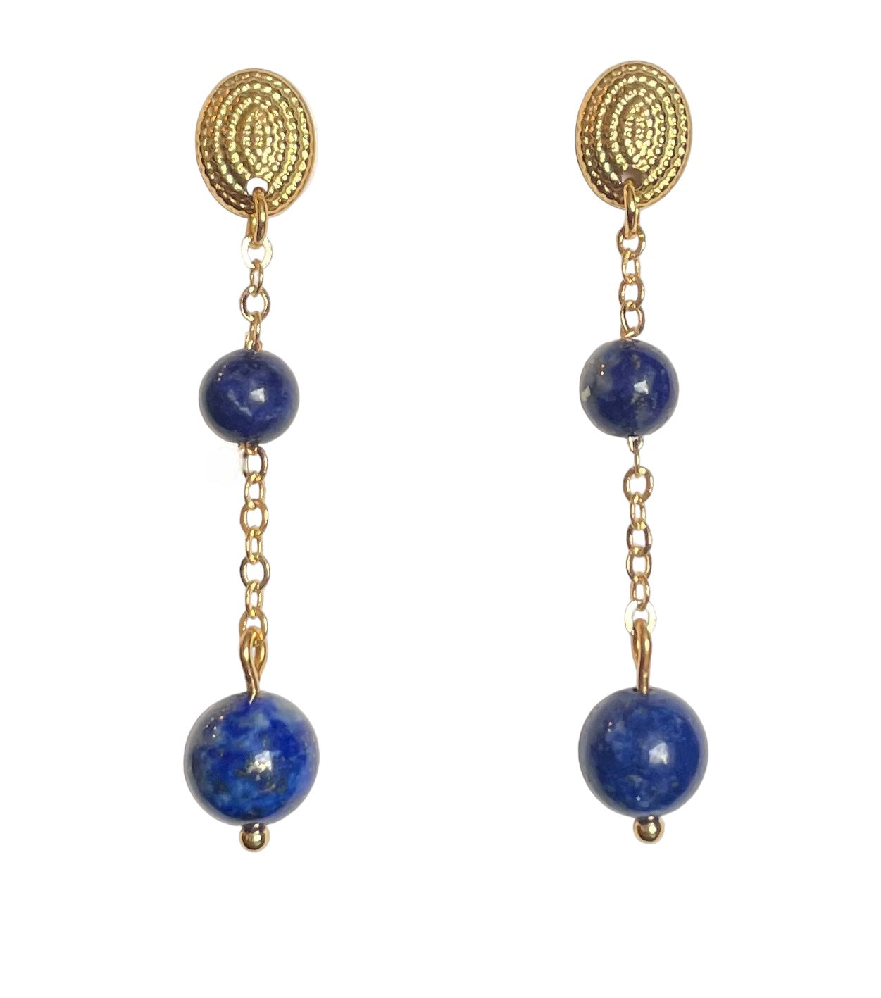 Boucles d'oreilles Victoria en Lapis lazuli