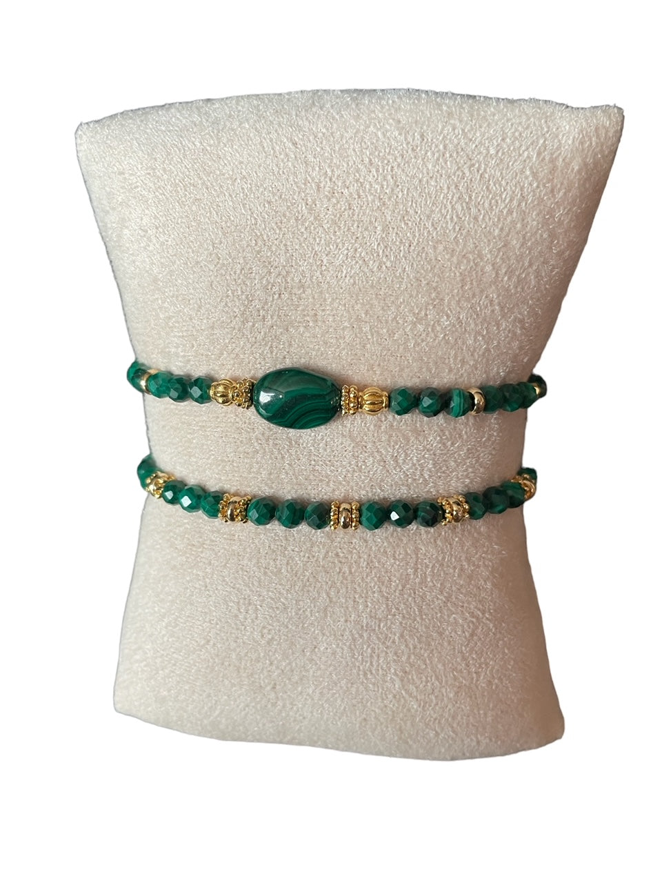 Bracelet Eden en Malachite pierres fines