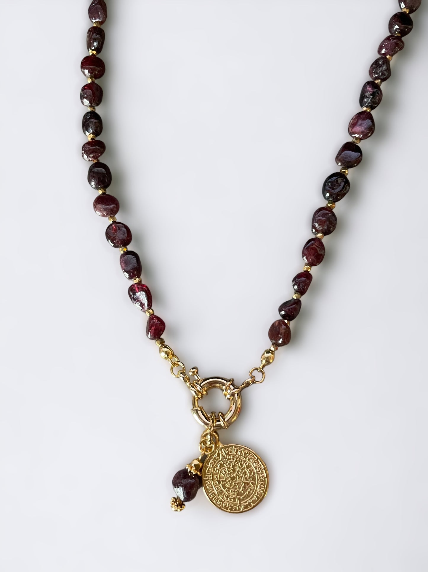 Collier Athena en Grenat