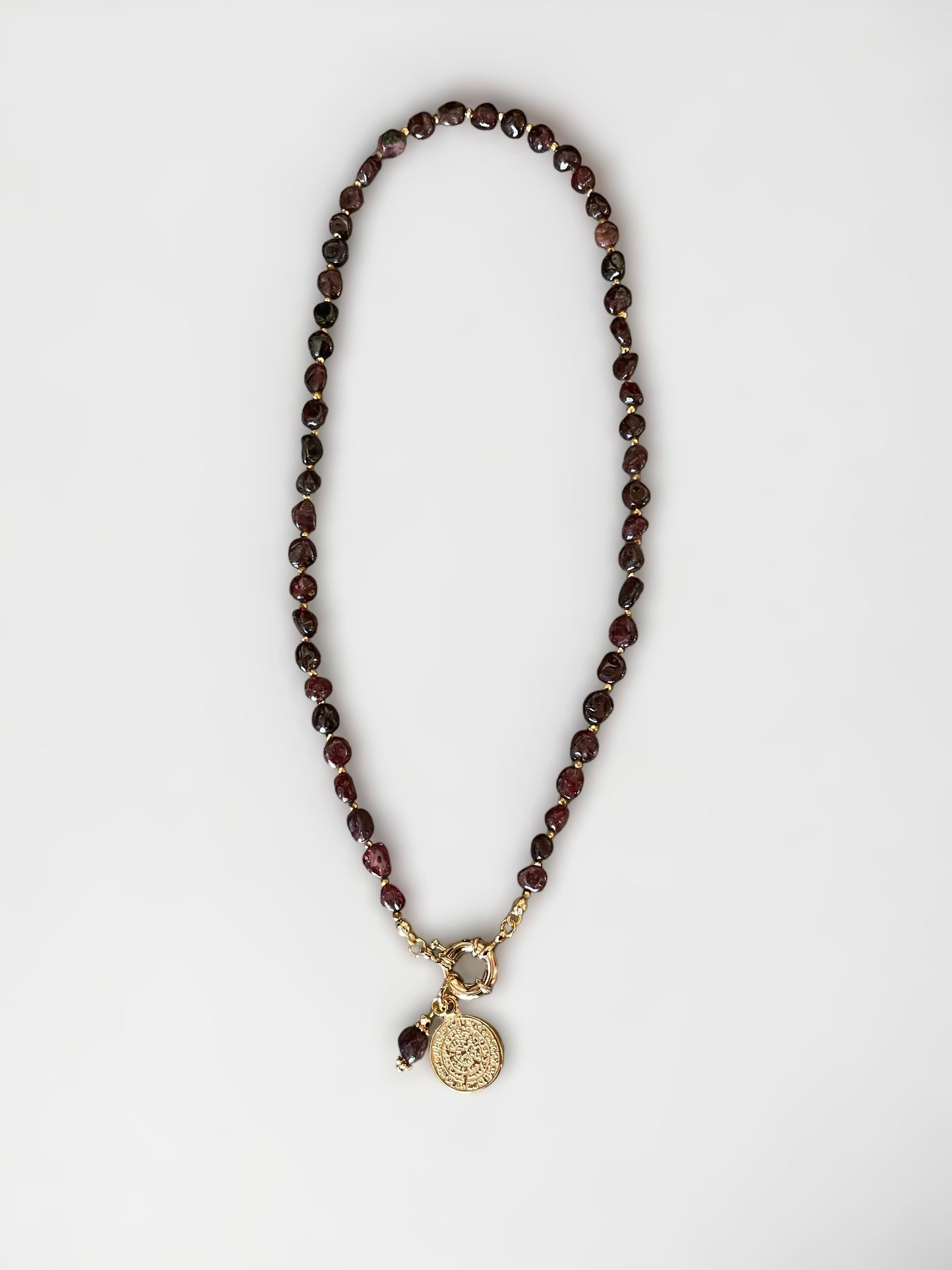 Collier Athena en Grenat