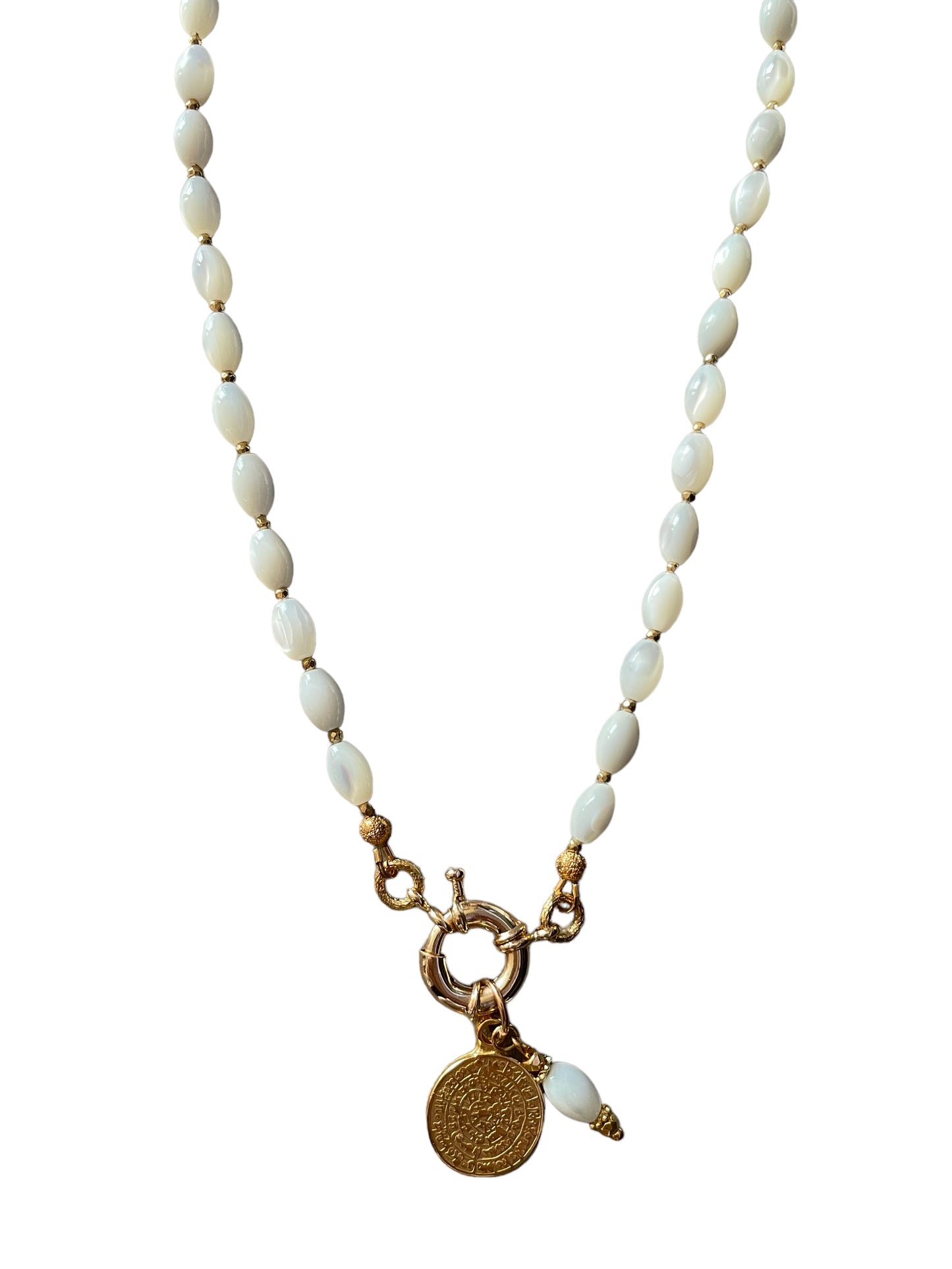 Collier Athena en Nacre blanche