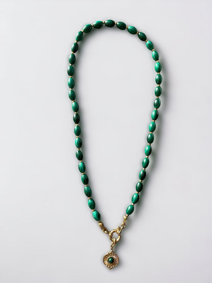 Collier Athena en Malachite