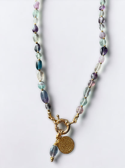 Collier Athena en Fluorite