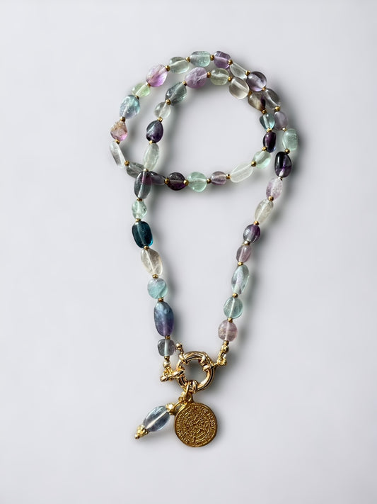 Collier Athena en Fluorite