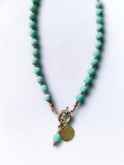 Collier Athena en Amazonite