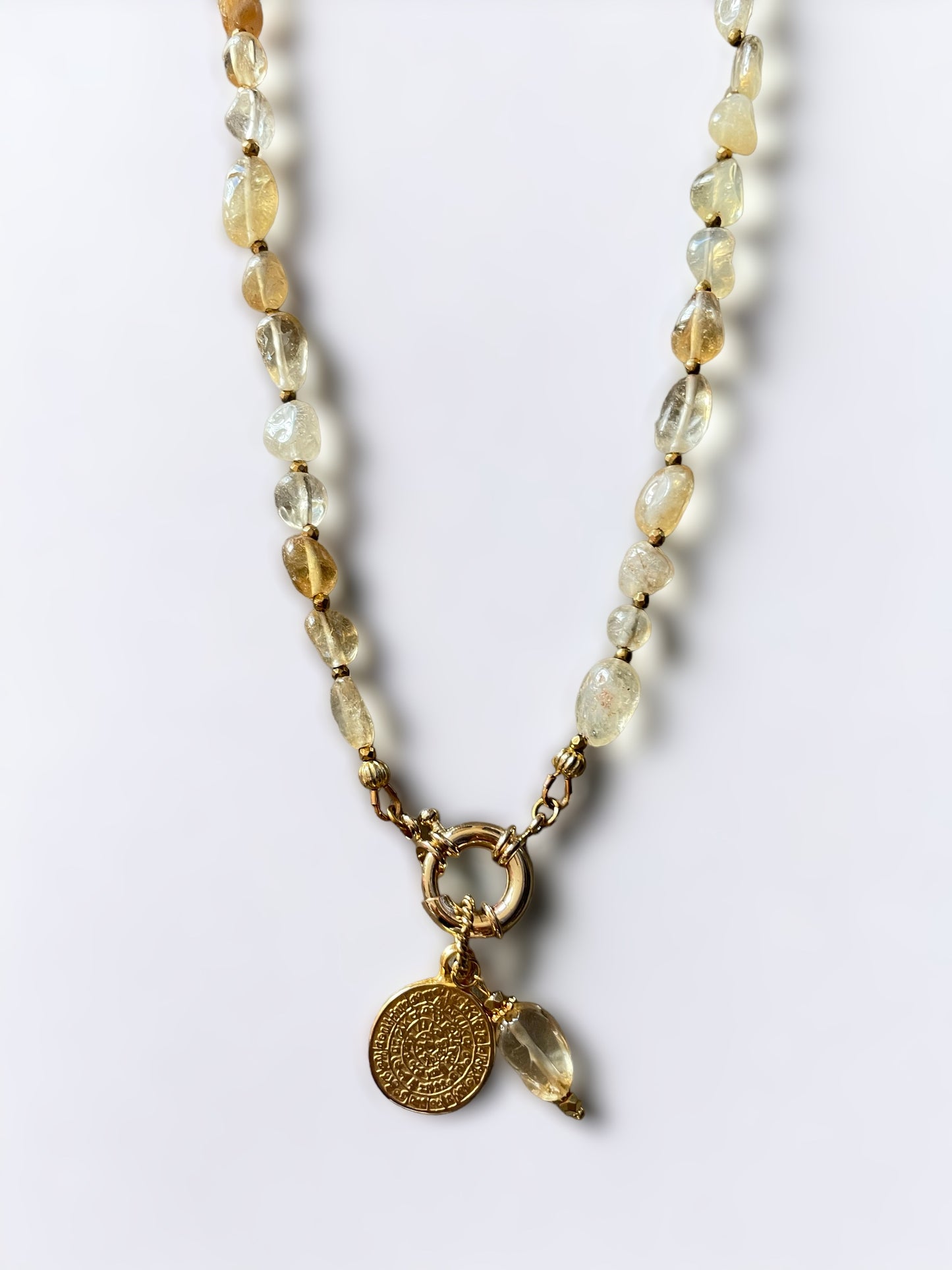 Collier Athena en Citrine