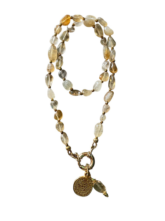 Collier Athena en Citrine