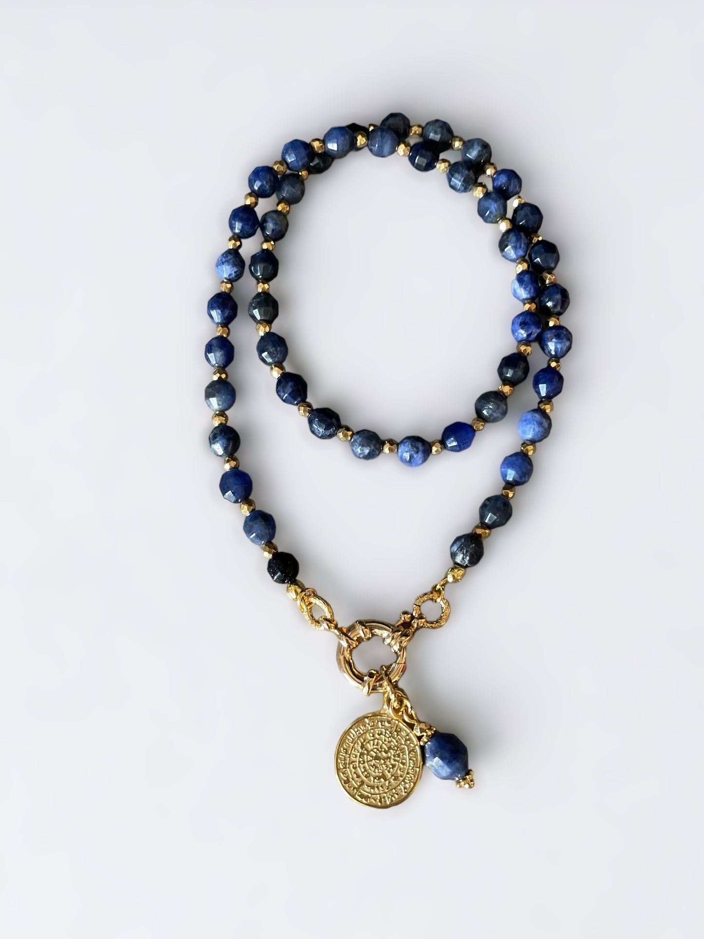 Collier Athena en Sodalite