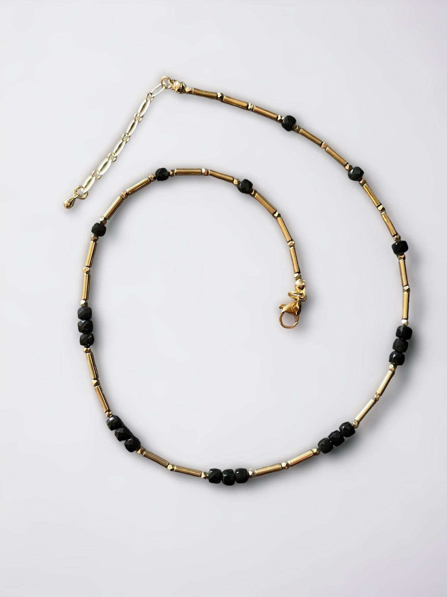 Collier Jasmine en Obsidienne